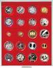 Lindner Münzbox Hellrot Standard 2221 Neu -
