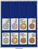 Lindner Münzbox Blau Marine 2170M Neu -