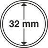 Leuchtturm Münzkapsel Grips 32 mm (100er Pack) 320949 Neu -