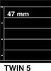 DAVO Kosmos Einsteckblatt TWIN 5, 5er Pack DV529705 Neu -