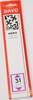 Davo Streifen Nero schwarz N31 (215 x 35 mm) DV21031 Neu -