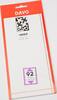 Davo Streifen Nero schwarz N92 (215 x 96 mm) DV21092 Neu -