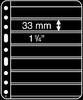Leuchtturm Hüllen Schwarz Vario Plus 7S (5er Pack) 308299 Neu -