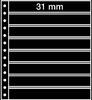 Leuchtturm R-Tafeln Schwarz 8er Einteilung (5er Pack) 359393 Neu -