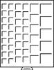 Leuchtturm rauchfarbene Münzbox 45 eckige Fächer mit div. Durchmesser 316902 Neu -