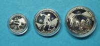 Griechenland 1982 Münzenset Leichtathletik WM Athen, Etui 900er Silber PP -