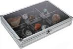 Safe Sammelvitrine Alu im Compact-Format mit 6 Fächern Nr. 5615 Neu -