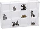 Safe Klein-Vitrine aus Acryl-Glas mit 12 Fächern à 40 x 35 x 42 mm Nr. 5255 Neu -