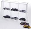 Safe Klein-Vitrine aus Acryl-Glas mit 6 Fächern à 55 x 55 x 42 mm Nr. 5254 Neu -