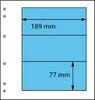    Schaubek Blankoblätter gelblich-weiß 3 Taschen, 5 Blatt SBL09-5 Neu 