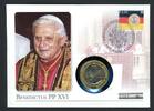Vatikan 2005 Numisbrief mit Medaille Papst Benedikt XVI. ST -