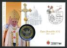 Vatikan 2010 Numisbrief mit Medaille 5 Jahre Ponifikat Benedikt XVI. ST -