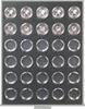 Lindner Münzbox Standard Black Samt S2533-2K Neu -