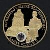Medaille -Einweihung des Völkerschlachtendenkmals- 2008 vergoldet PP -