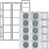 Lindner Multi Collect Blätter für 15 Münzen bis 42 mm Ø, MU15 (5er Pack) Neu -