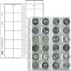 Lindner Multi Collect Blätter, für 24 Münzen bis 34 mm Ø, MU24 (5er Pack) Neu -