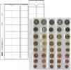 Lindner Multi Collect Blätter, für 5 Euro-Kursmünzsätze, MU40 (5er Pack) Neu -