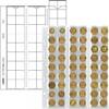 Lindner Multi Collect Blätter, für 54 Münzen bis 20 mm Ø, MU54 (5er Pack) Neu -