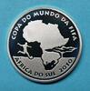 Brasilien 2010 5 Reais Fußball WM Südafrika PP -