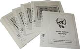 Lindner-T Uno New York Flaggenserie Kleinbogen 1980-1999 Vordrucke 600S Neuware -