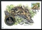 Malaysia 1995 Numisbrief Medaille Nebelparder 30 Jahre WWF, CuNi PP -