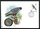 Ungarn 1988 Numisbrief 50 Forint Rotfussfalke, WWF CuNi unzirkuliert -