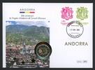 Andorra 2014 Numisbrief mit 2 Euro Beitritt Europarat BU -