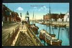 AK Neuss um 1920 Hafenszene, coloriert -
