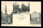 AK Hollenstedt LK Harburg um 1910 Kirche, Thiemanns Gasthaus Bahnhofstr. -
