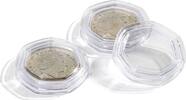 Leuchtturm Münzkapsel Grips 50 Pence 27,3 mm - 10er Pack 364948 Neu -