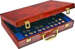 Safe Münzkoffer Premium mit 6 Tableaus für über 300 Münzen versch. Ø Nr. 169 Neu -