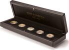 Leuchtturm Münzetui VOLTERRA für 5 Sovereigns Elizabeth II in Kapseln 368467 Neu -