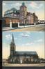 AK Schiefbahn Kr. Viersen 1914 Hubertusstift und Pfarrkirche -