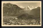 AK Interlaken, Schweiz 1912 Gesamtansicht mit Mönch und Jungfrau -