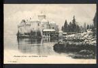 AK Genfer See, Schweiz 1907 Chateau de Chillon im Winter -