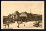 AK Dresden um 1910 Hauptbahnhof mit Straßenbahn und Droschke -