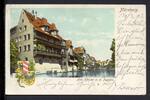 AK Nürnberg 1903 Alte Häuser an der Pregnitz