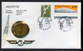 Bund 1989 Space Medal-Brief Nr. 26, Ariane V29, JC-SAT 1 MOP-1 -