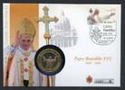 Bund 2010 Numisbrief Medaille Papst Benedikt XVI. 5 Jahre Pontifikat ST -