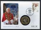 Malta 2010 Numisbrief Medaille Papst Benedikt XVI. Besuch auf Malta ST -