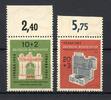 Bund Bund MiNr. 171-172 Oberrand postfrisch MiNr. 171-172 Oberrand -