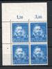 Bund Bund MiNr. 161 postfrisch als 4er Block Eckrand MiNr. 161 als 4er Block Eckrand -