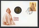 Portugal 2010 Numisbrief mit 2 Euro Ceres ST -