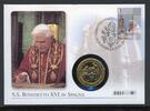 Vatikan Numisbrief 2006 Medaille Papst Benedikt XVI. in Spanien