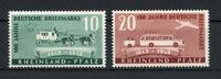 franz. Zone Rheinland Pfalz franz. Zone Rheinland Pfalz MiNr. 49-50 postfrisch 100 J. dt. Briefmarke MiNr. 49-50 100 J. dt. Briefmarke -