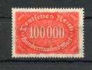 Deutsches Reich Deutsches Reich Infla MiNr. 257 DD postfrisch Kurzbefund Weinbuch MiNr. 257 DD Infla Kurzbefund Weinbuch -