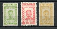 Vietnam Vietnam MiNr. 56-58 ohne Gummi MiNr. 56-58 -