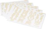 Leuchtturm Länderetiketten mit Goldschrift, inkl. Zusatzetiketten 371807 Neu -