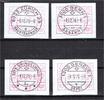 Schweiz Schweiz ATM MiNr. A1-A4 Vollstempel MiNr. A1-A4 ATM -