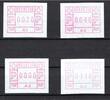 Schweiz Schweiz ATM MiNr. A1-A4 postfrisch MiNr. A1-A4 ATM -